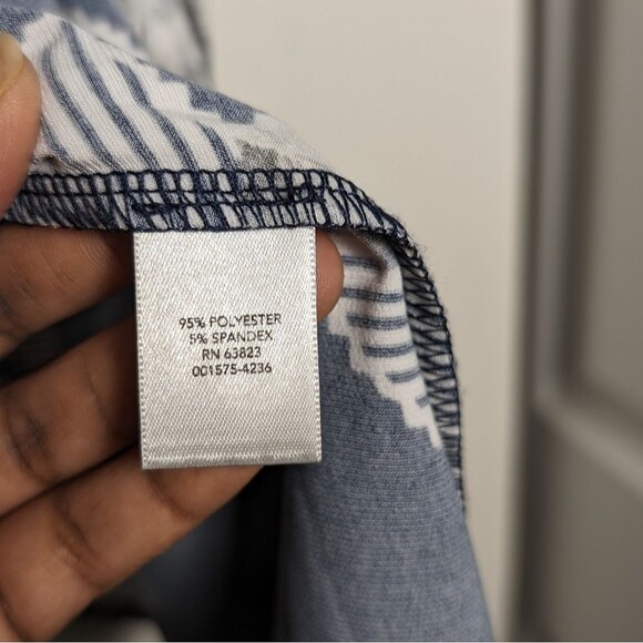 C&B Abstract artsy boho lagenlook long maxi midi skirt s L  floral stripe patch - Picture 6 of 7